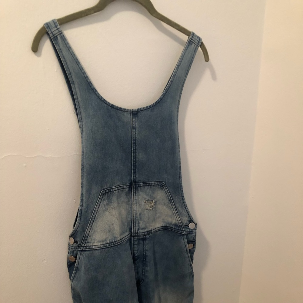 Denim Overall Short Dress